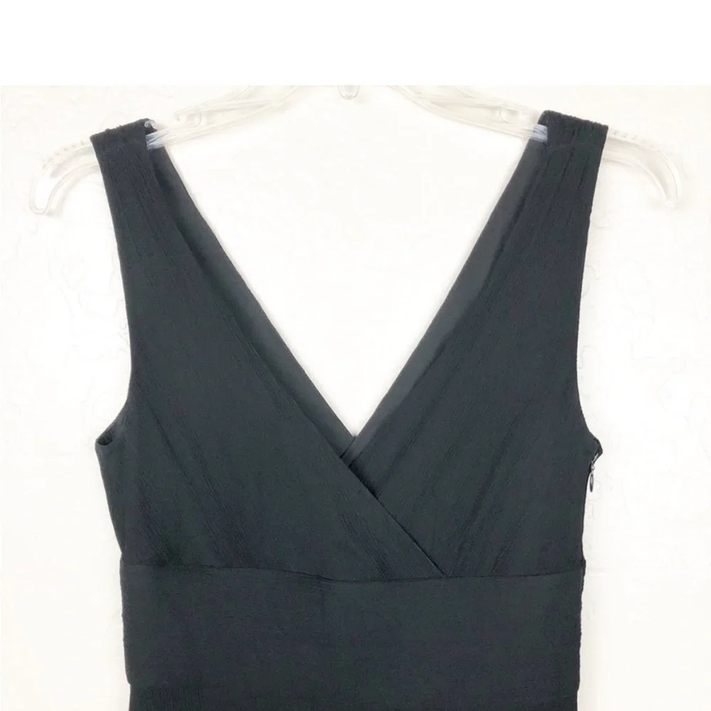 J. Crew | black Sophia dress in silk chiffon - Picture 4 of 5